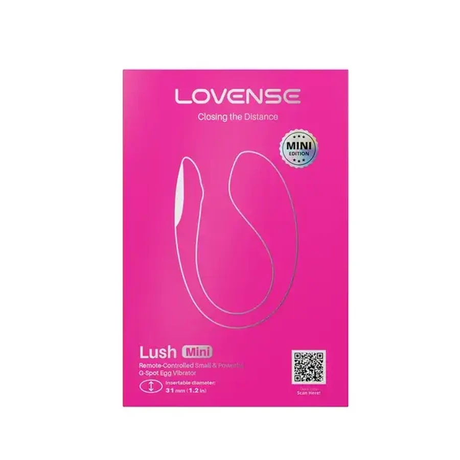 Lovense Lush Mini, app-gestuurde ei-vibrator, roze, 1 st.