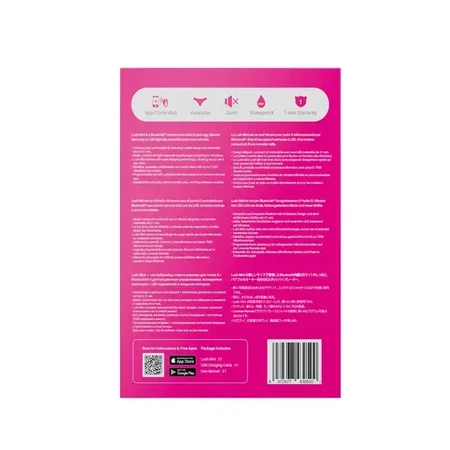 Lovense Lush Mini, app-gestuurde ei-vibrator, roze, 1 st.
