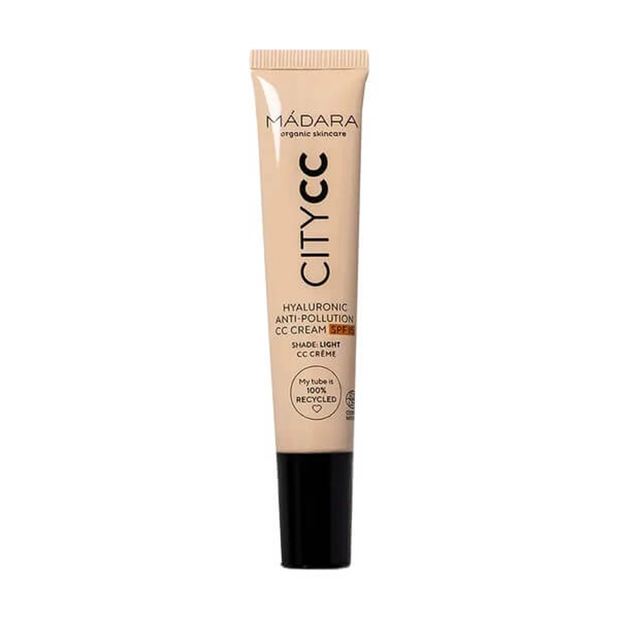 Madara Hyaluronic Anti-Pollution CC Cream SPF 15, Farbcreme, Light, 15 ml.