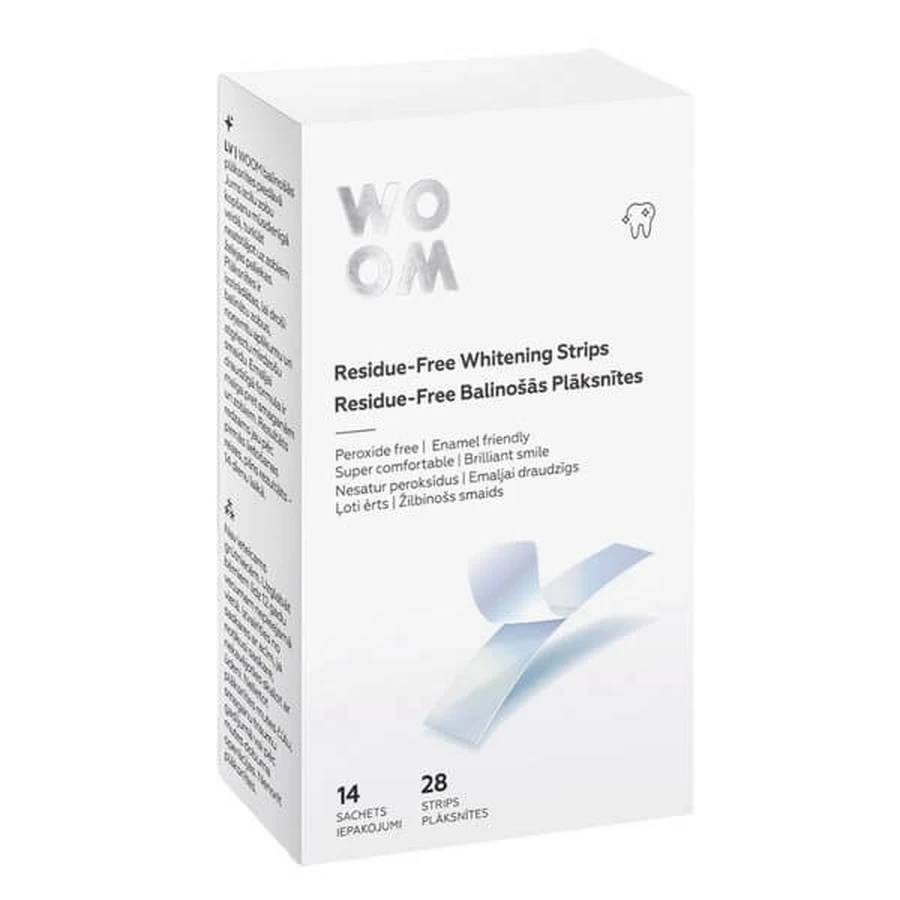 Woom, Tandenbleekstrips, 28 stuks.