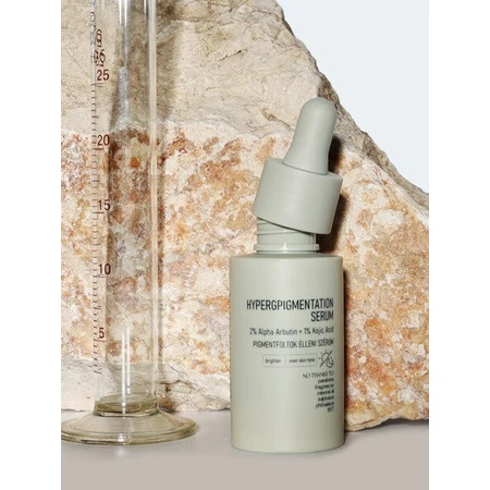 Nerds. Hyperpigmentation, serum for hyperpigmentation with alpha-arbutin and kojic acid, 30 ml.