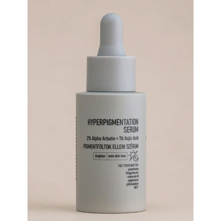 Nerds. Hyperpigmentation, serum for hyperpigmentation with alpha-arbutin and kojic acid, 30 ml.