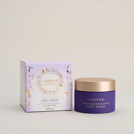 Lumene Nordic Ageless [Ajaton] Radiant Youth Night Cream, crème de nuit régénérante intensive, 50 ml.