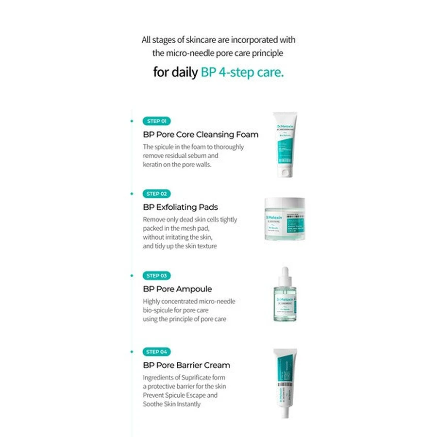Dr.Melaxin BP Pore Barrier Cream, eine porenverengende Creme mit Bio-Kügelchen, 50 g