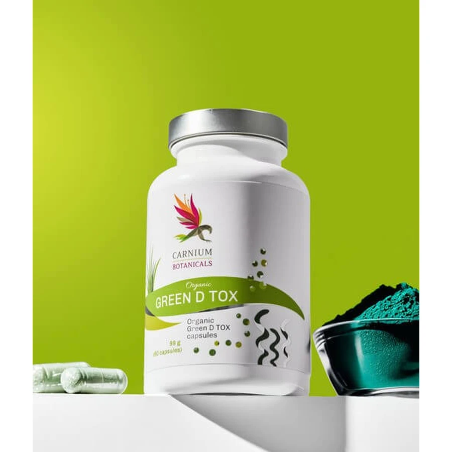 Carnium Botanicals Green D Tox, cápsulas, 180 uds.