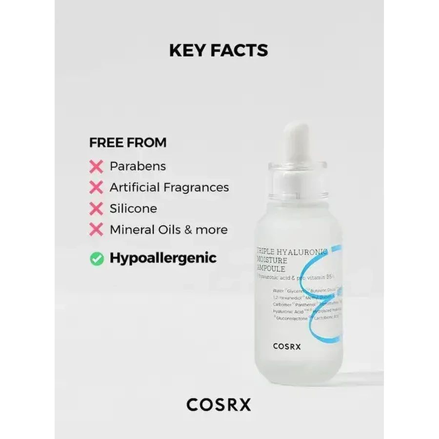 Cosrx Hydrium Triple Hyaluronic Moisture, suero facial, 40 ml