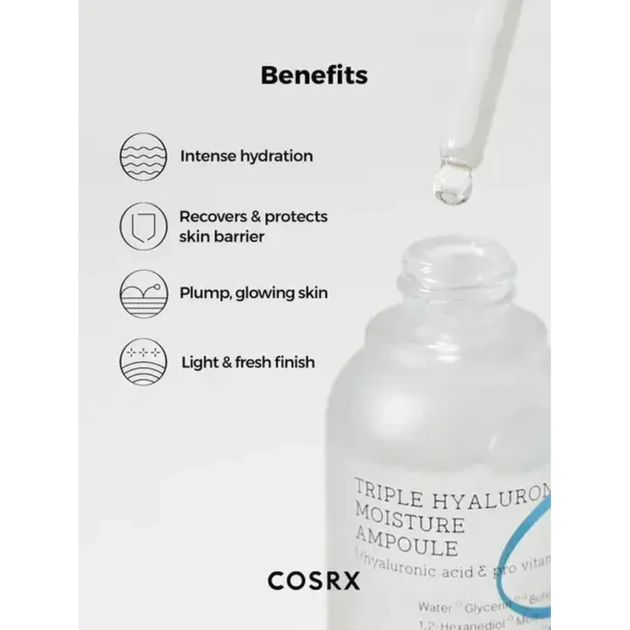 Cosrx Hydrium Triple Hyaluronic Moisture, suero facial, 40 ml