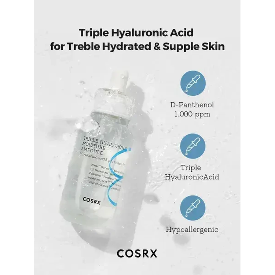 Cosrx Hydrium Triple Hyaluronic Moisture, suero facial, 40 ml