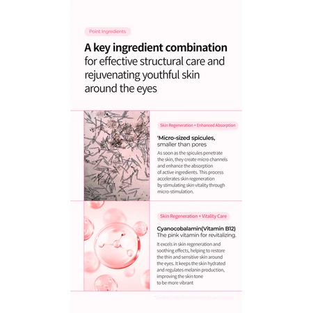 Dr.Melaxin Cemenrete Cyano Pink Spicule Cream, regenererende crème met spicules en vitamine B12, 30 ml