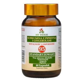 My Herbs Curcumin cu Piperine Gingerols, capsule, 80 buc.
