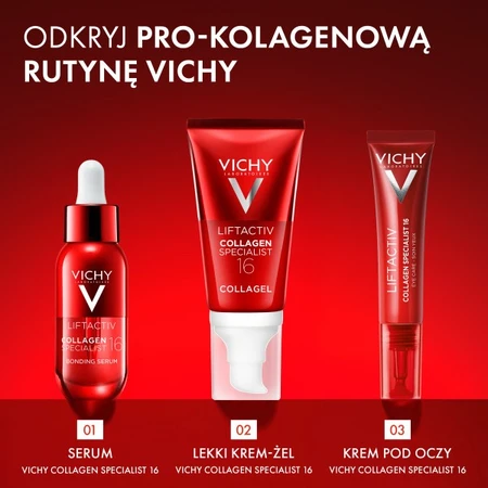 Vichy Liftactiv Collagen Specialist 16, lightweight glow boosting cream-gel, 50 ml