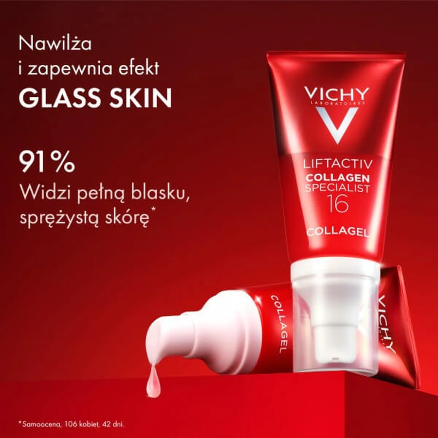 Vichy Liftactiv Collagen Specialist 16, lightweight glow boosting cream-gel, 50 ml