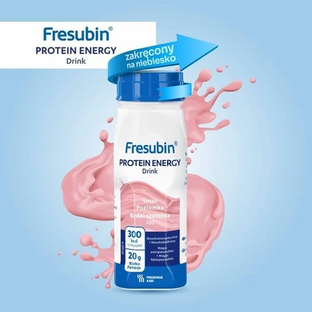 MIX set, Fresubin Protein Energy Drink, 2 x strawberry flavor, 4 x 200 ml + 2 x tropical fruit flavor, 4 x 200 ml
