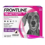 Frontline Tri-Act Spot-on L Hund 20-40 kg, Dreifachschutz gegen Parasiten, Tropfen in Pipetten, 4 ml x 3 Stück.