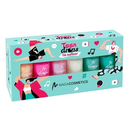 Maga Cosmetics, Teen Drops Tik Tok Star V.02, nail polish set, 6 x 6 ml