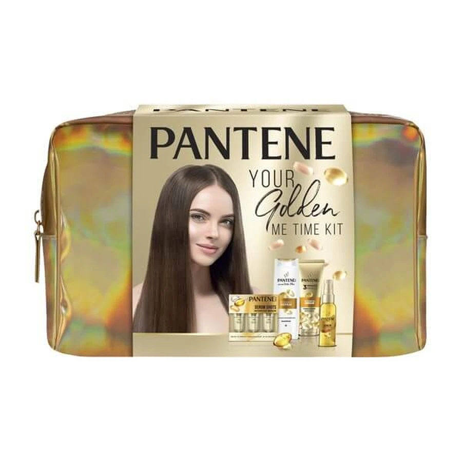 Set, Pantene, Pro-V Intensive Repair, Shampoo, 325 ml + Conditioner, 160 ml + Olie, 100 ml + Serum in ampullen, 10 x 3 x 15 ml