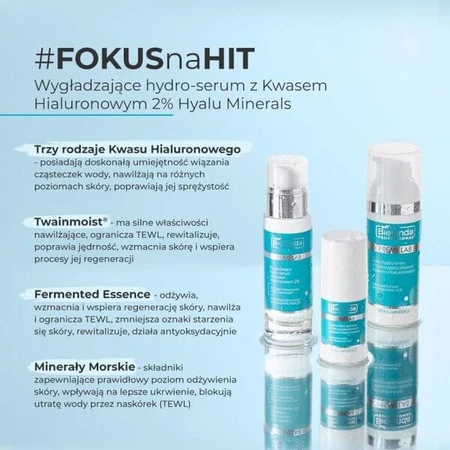 Bielenda Professional SupremeLab, glättendes Hydro-Serum mit Hyaluronsäure, 30 ml