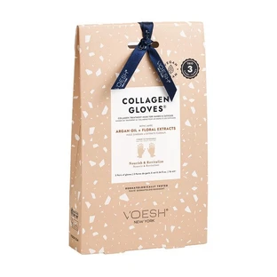 Voesh, Guantes de colágeno, mascarilla de colágeno para manos y cutículas, guantes, 3 pares