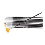 NeoNail, set of synthetic brushes, 10 pcs.