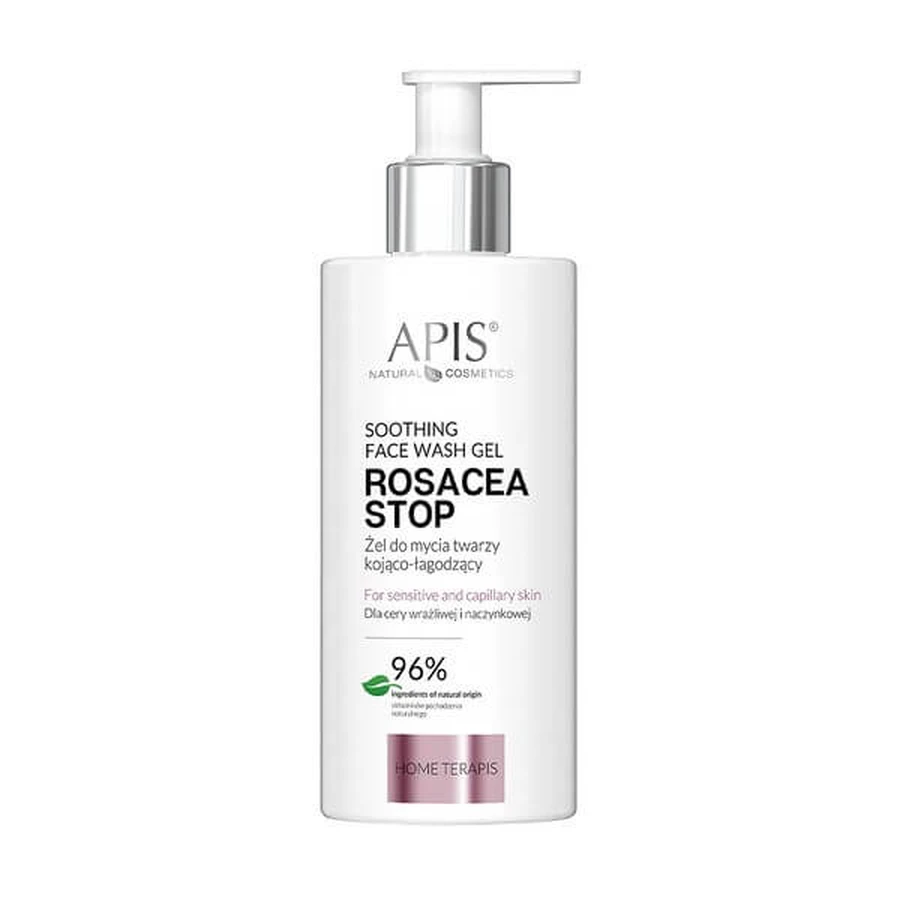 Apis Rosacea-Stop, gel lavacara calmante y suavizante, 300 ml