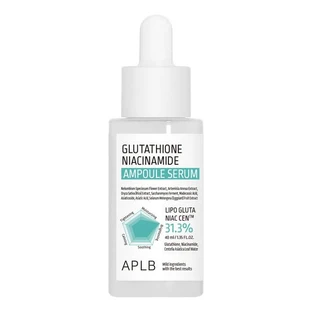 APLB Glutatión Niacinamida Ampolla, sérum facial iluminador con glutatión y niacinamida, 40 ml