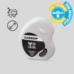 WOOM Carbon+, swelling dental floss with activated carbon, 30 m