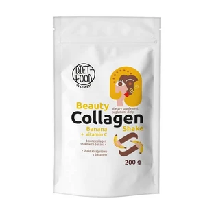 Diet-Food Mujer Belleza Batido de Colágeno Plátano, polvo, 200 g