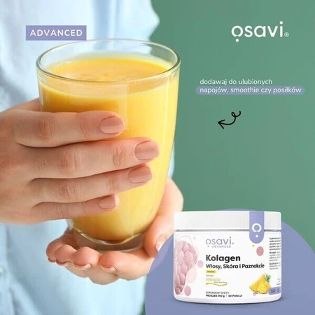 Osavi Collageen Haar, Huid en Nagels, poeder, ananassmaak, 150 g