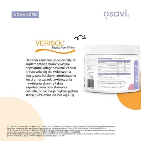Osavi Collageen Haar, Huid en Nagels, poeder, ananassmaak, 150 g