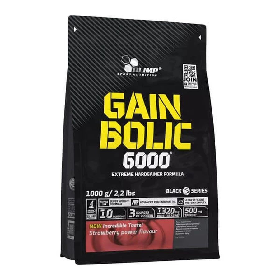 Olimp Gain Bolic 6000, poeder, aardbeiensmaak, 1000 g