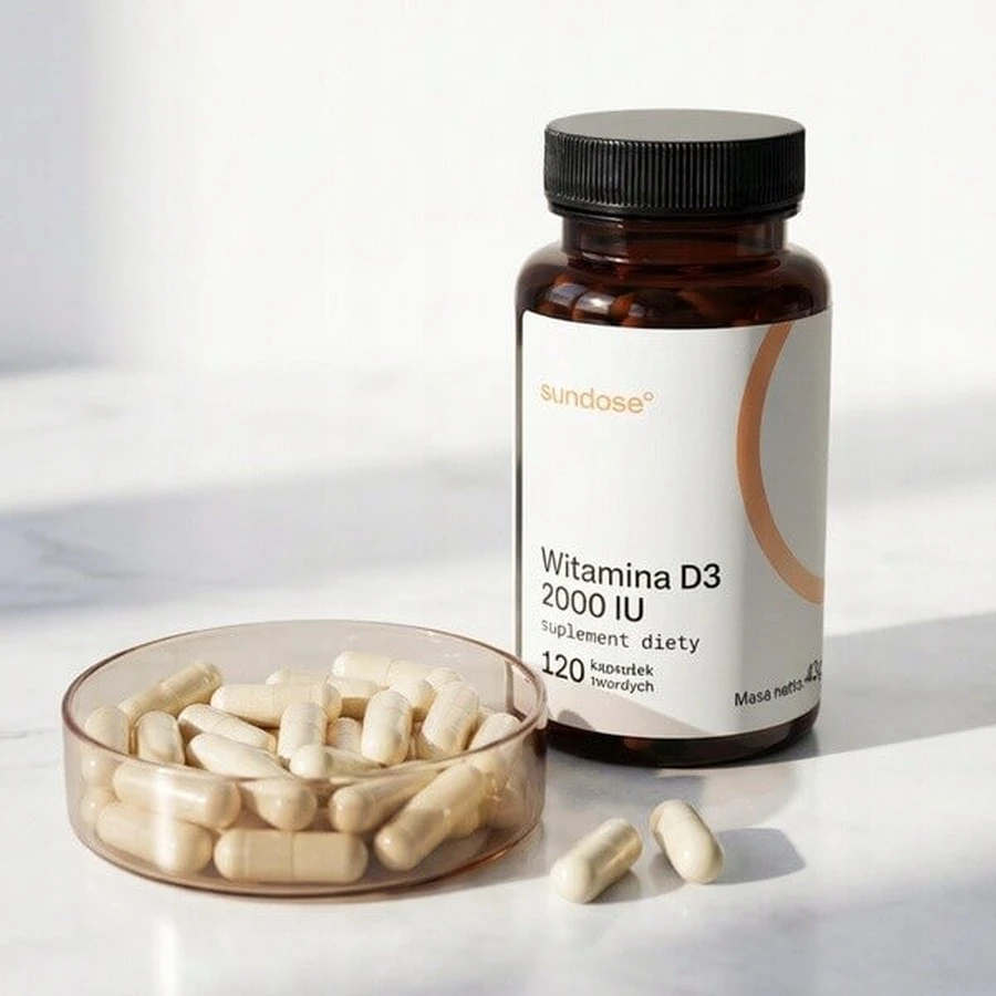 Sundose Vitamin D3 2000 IU, hard capsules, 120 pcs.