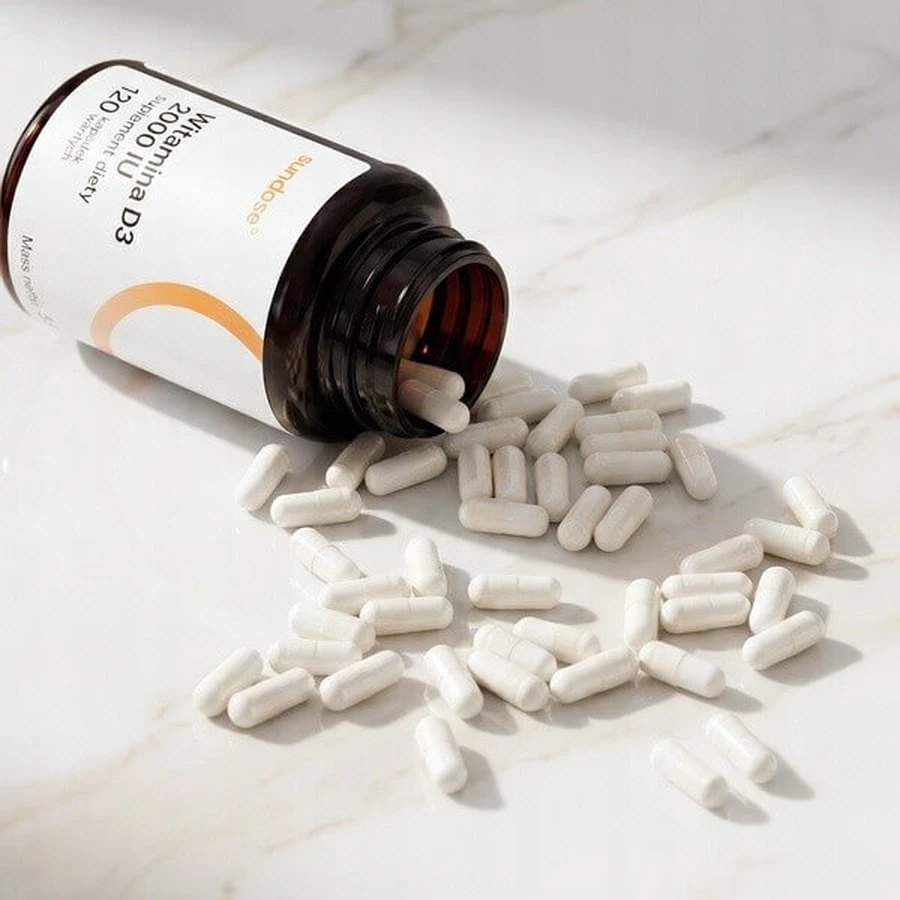 Sundose Vitamin D3 2000 IU, hard capsules, 120 pcs.