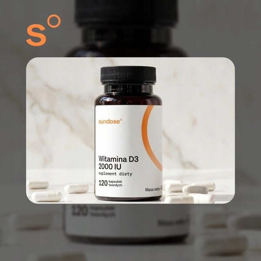 Sundose Vitamin D3 2000 IU, hard capsules, 120 pcs.