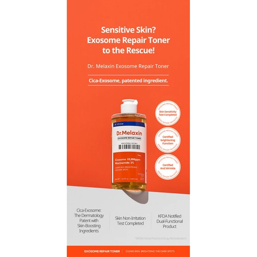 Dr.Melaxin Exosome Repair Toner, tónico reparador de exosomas, 300 ml