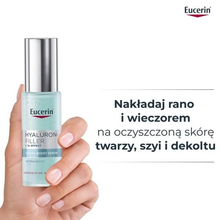 Eucerin Hyaluron-Filler +3x Effect Hydra Boost Serum, ultra-lightweight 24-hour intensive hydration booster, 30 ml