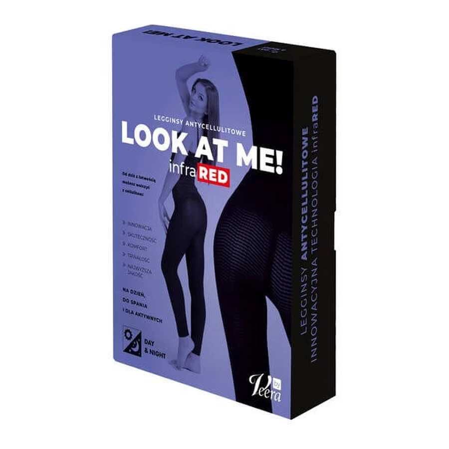 Look At Me! by Veera, anti-cellulite leggings, color black, size M, 1 pcs.