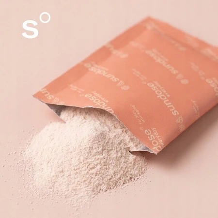 Sundose Everyday For Skin Anti-Aging Hyaluronic Acid and Vitamin C, powder sachets, raspberry and lemon flavor, 30 pcs.