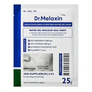Melaxin Aqua Ion Plasma Water Hydrating Gel Mask, masque-gel hydratant, 5 x 25 g