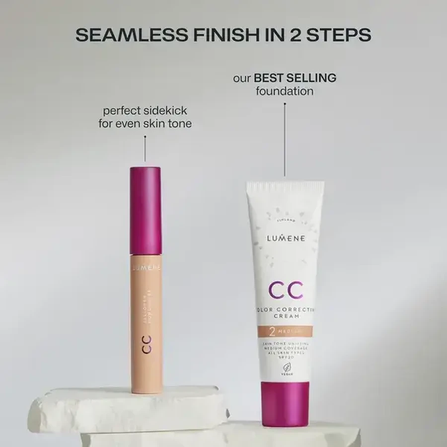 Lumene CC All-Over Concealer, concealer, 0.5 Light, 8.5 ml