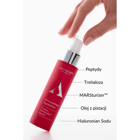 Awesome Cosmetics Pepti &amp; Moist, cremă hidratantă pentru față, 50 ml