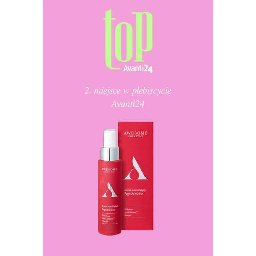 Awesome Cosmetics Pepti &amp; Moist, cremă hidratantă pentru față, 50 ml
