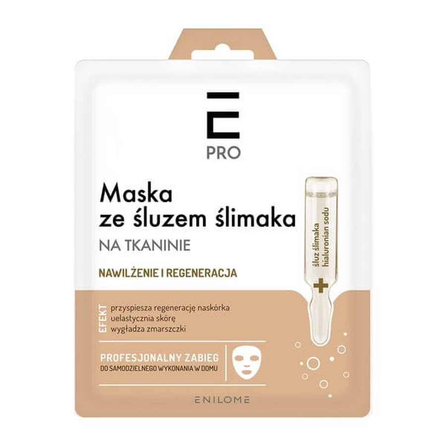 Enilome Pro, masque de mucus d'escargot sur tissu, 23 ml