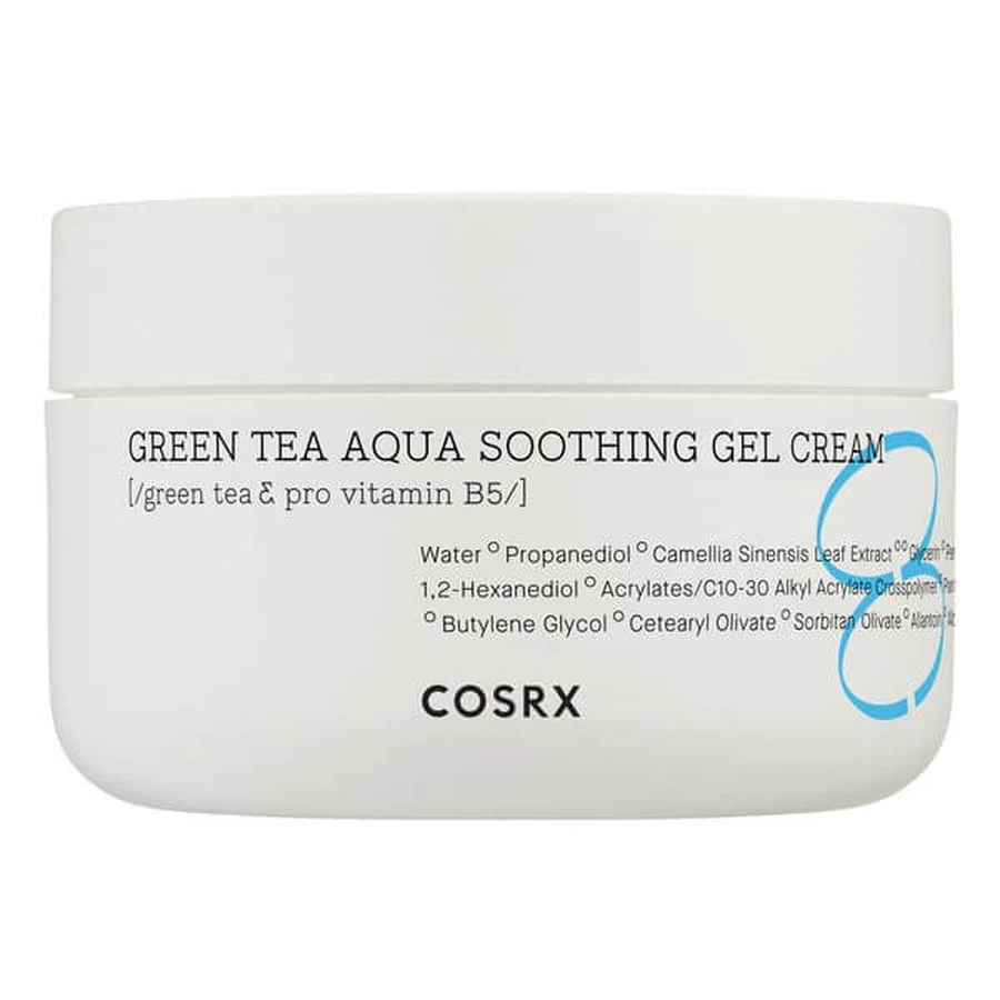 Cosrx Hydrium Green Tea Aqua Gel Crema Calmante, gel-crema facial hidratante-refrigerante, 50 ml
