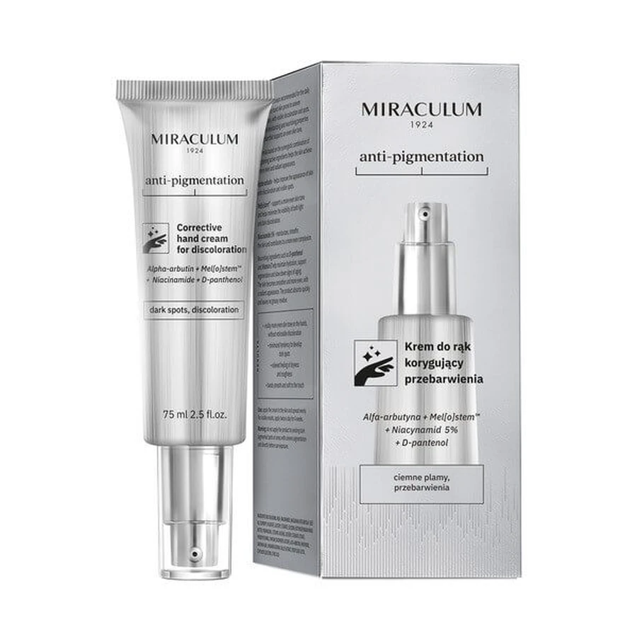 Miraculum Anti-Pigmentation, crème pour les mains pour corriger les décolorations, 75 ml