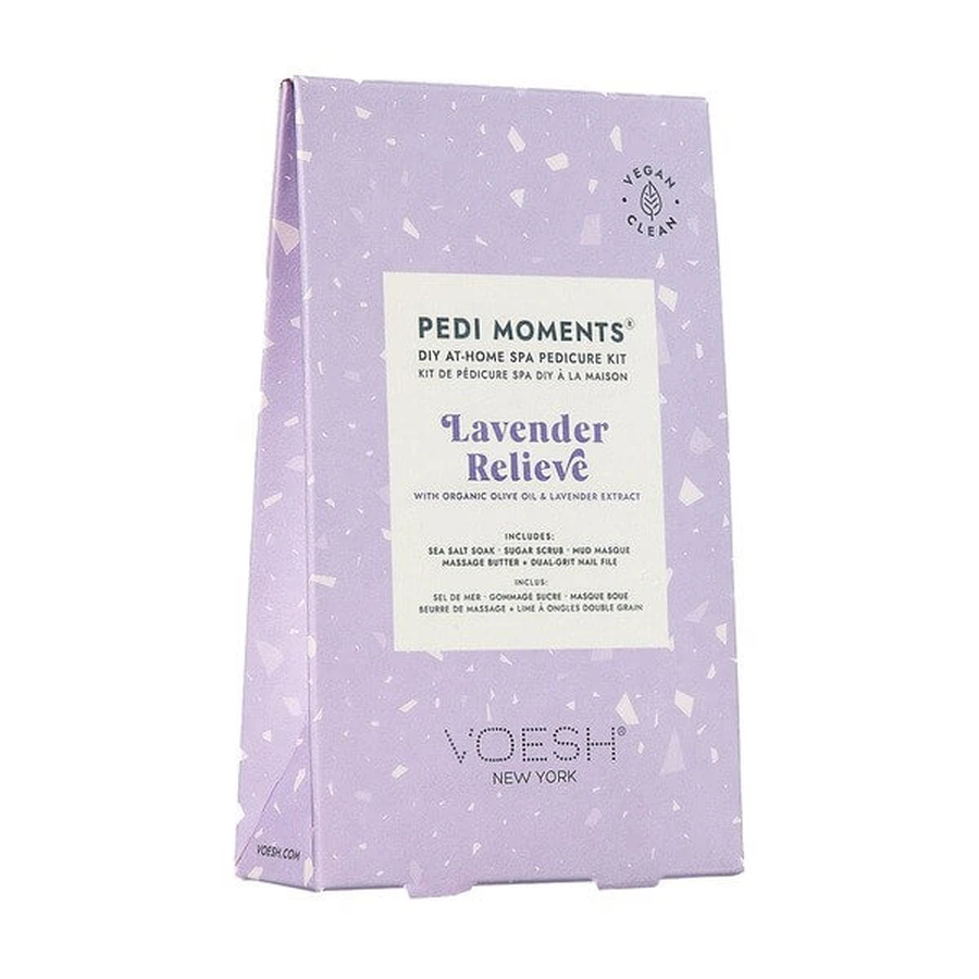 Voesh, 4-step pedicure kit, lavender relieve, 1 pc.