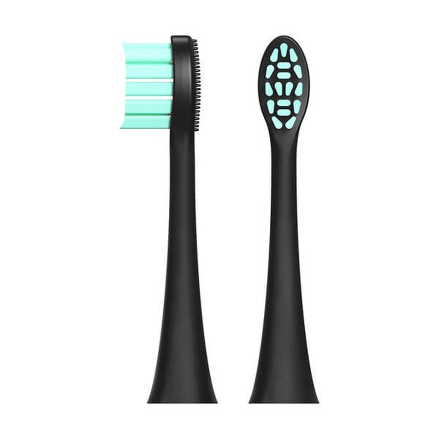 Feelo Pro Soft Black, sonic toothbrush tips, 2 pcs.