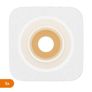 Natura Durahesive Convex, placa para estoma, plástico, 45/13-22 mm, 5 uds.