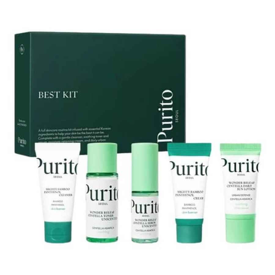 Purito Seoul Best Kit, kit de soins du visage de voyage, 1 pc.