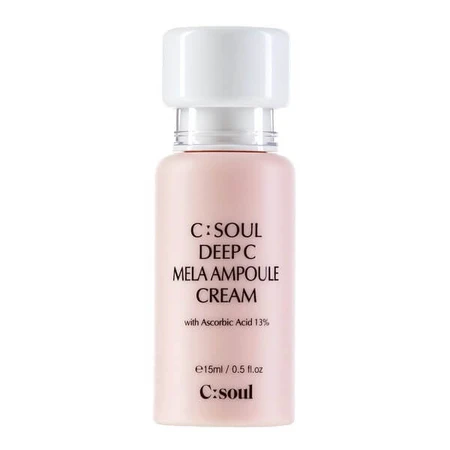 C:Soul Deep C Mela Ampoule Cream, cremă de față-serum hidratant cu vitamina C, 15 ml