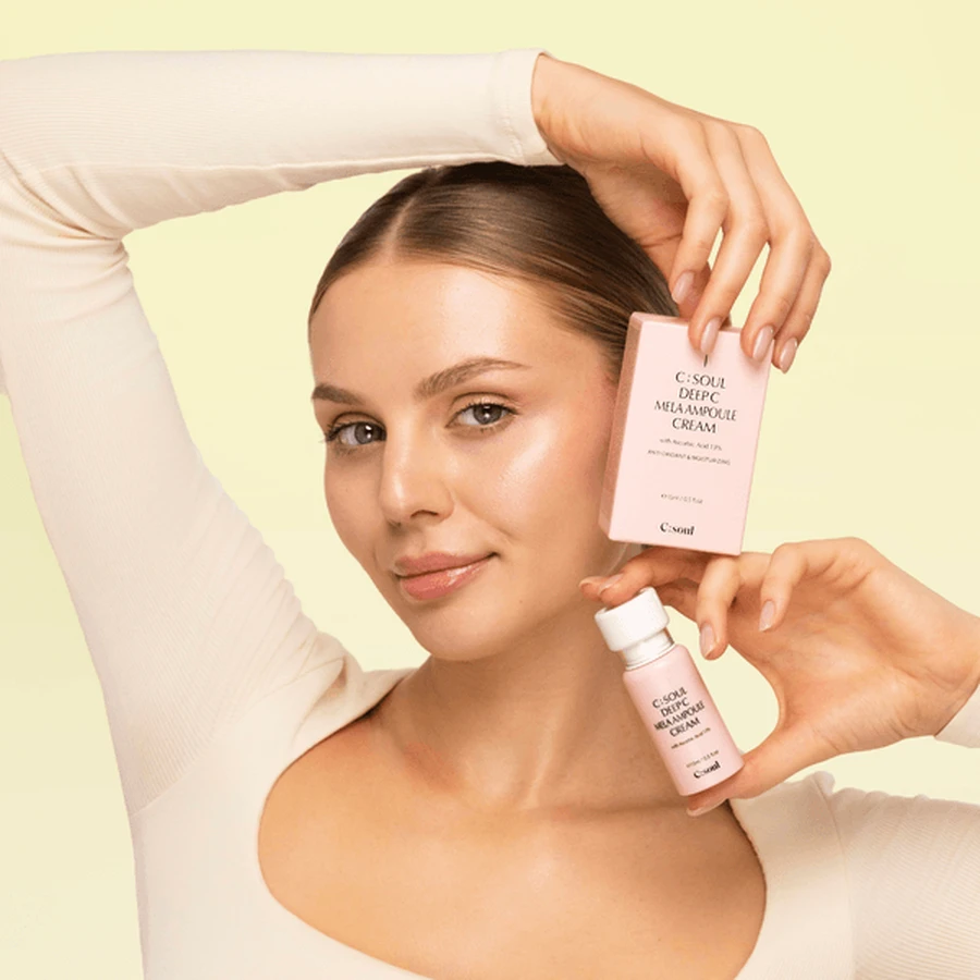 C:Soul Deep C Mela Ampoule Cream, cremă de față-serum hidratant cu vitamina C, 15 ml